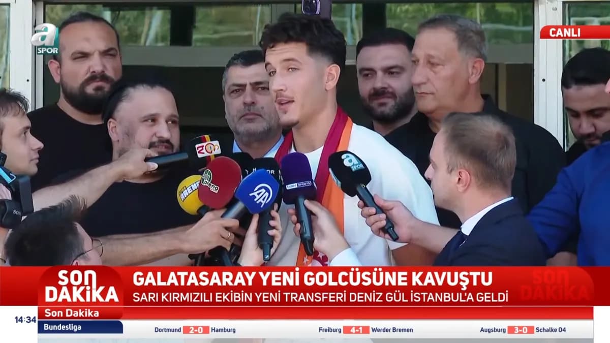 Galatasaray'ın Yeni Transferi Deniz Gül İstanbul'a Geldi