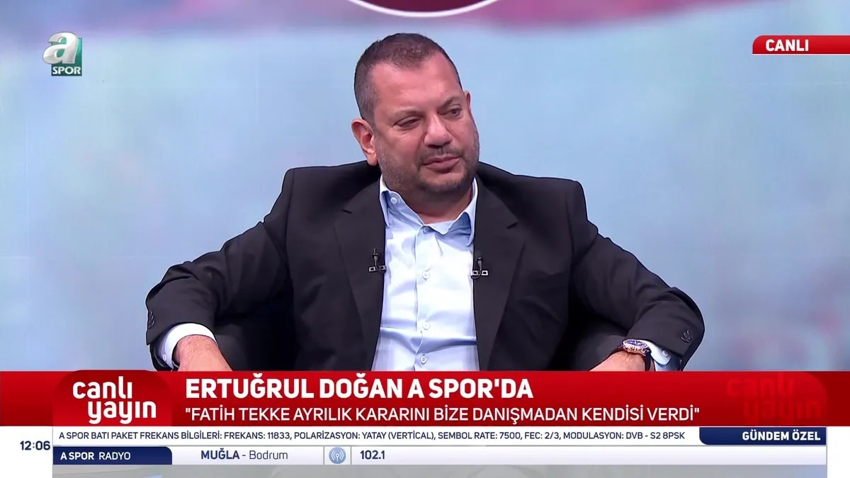 Trabzonspor Başkanı Doğan'dan Fatih Tekke Ayrılığına İlişkin Şok Açıklama