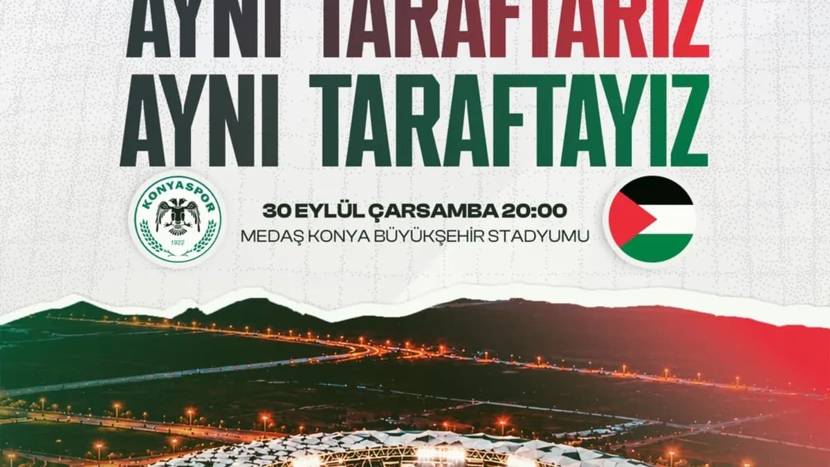 Bakan Bak'tan Konyaspor-Filistin Dostluk Maçına Davet