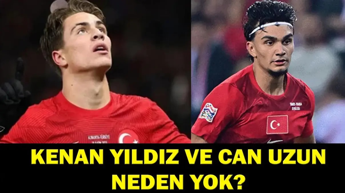 Kenan Yıldız ve Can Uzun neden yok Belçika maçı öncesi sakatlık şoku mu?